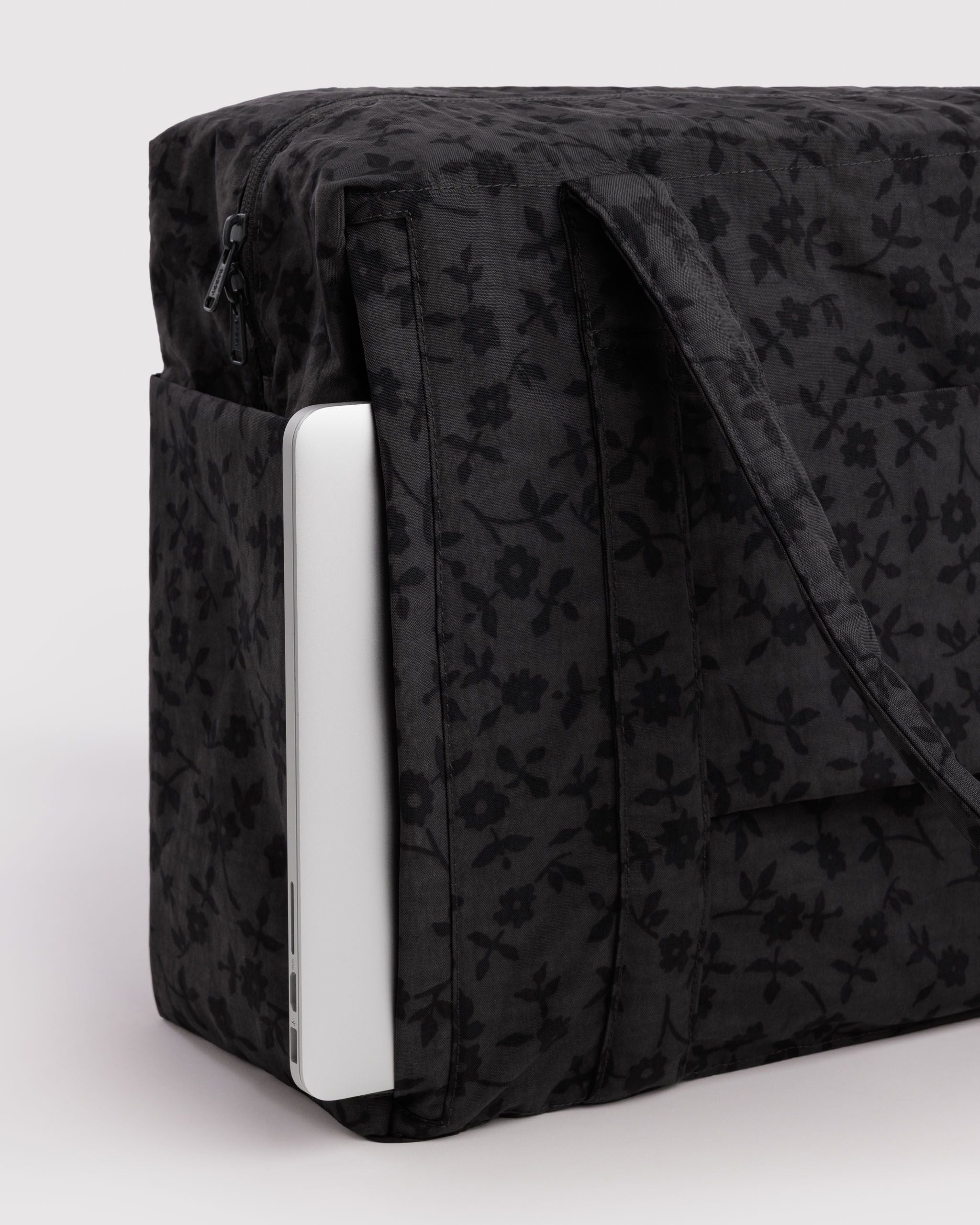 Cloud Carry-On in Charcoal Ditsy Floral for Flexible Weekend Travel