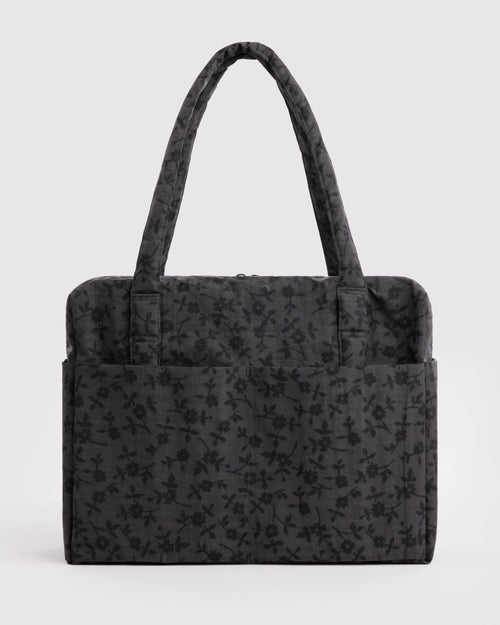 Cloud Carry-On - Charcoal Ditsy Floral