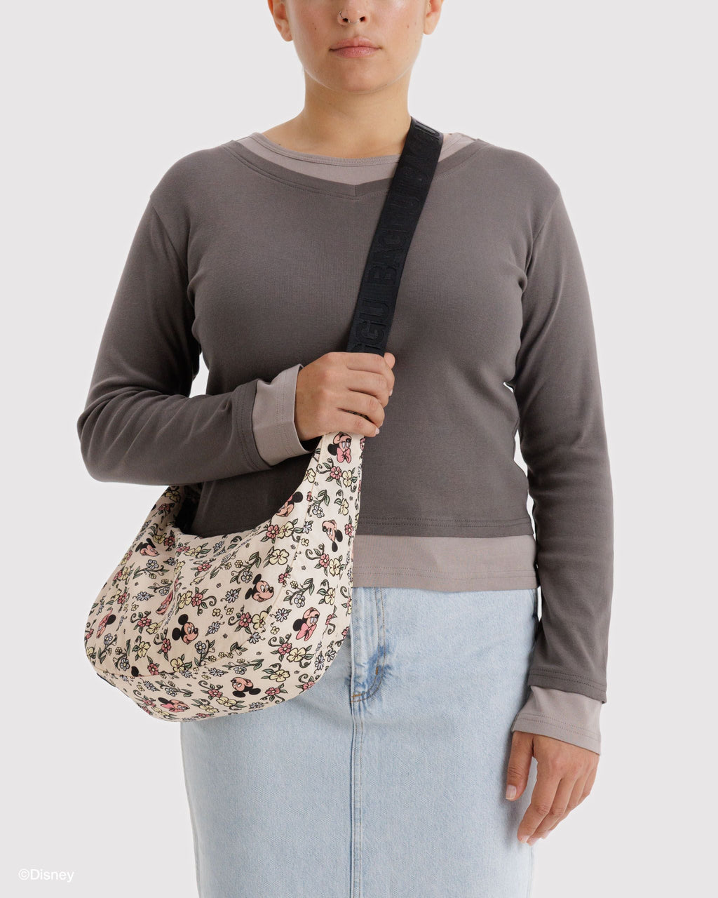 Medium Nylon Crescent Bag in Storybook Floral - Practical Use