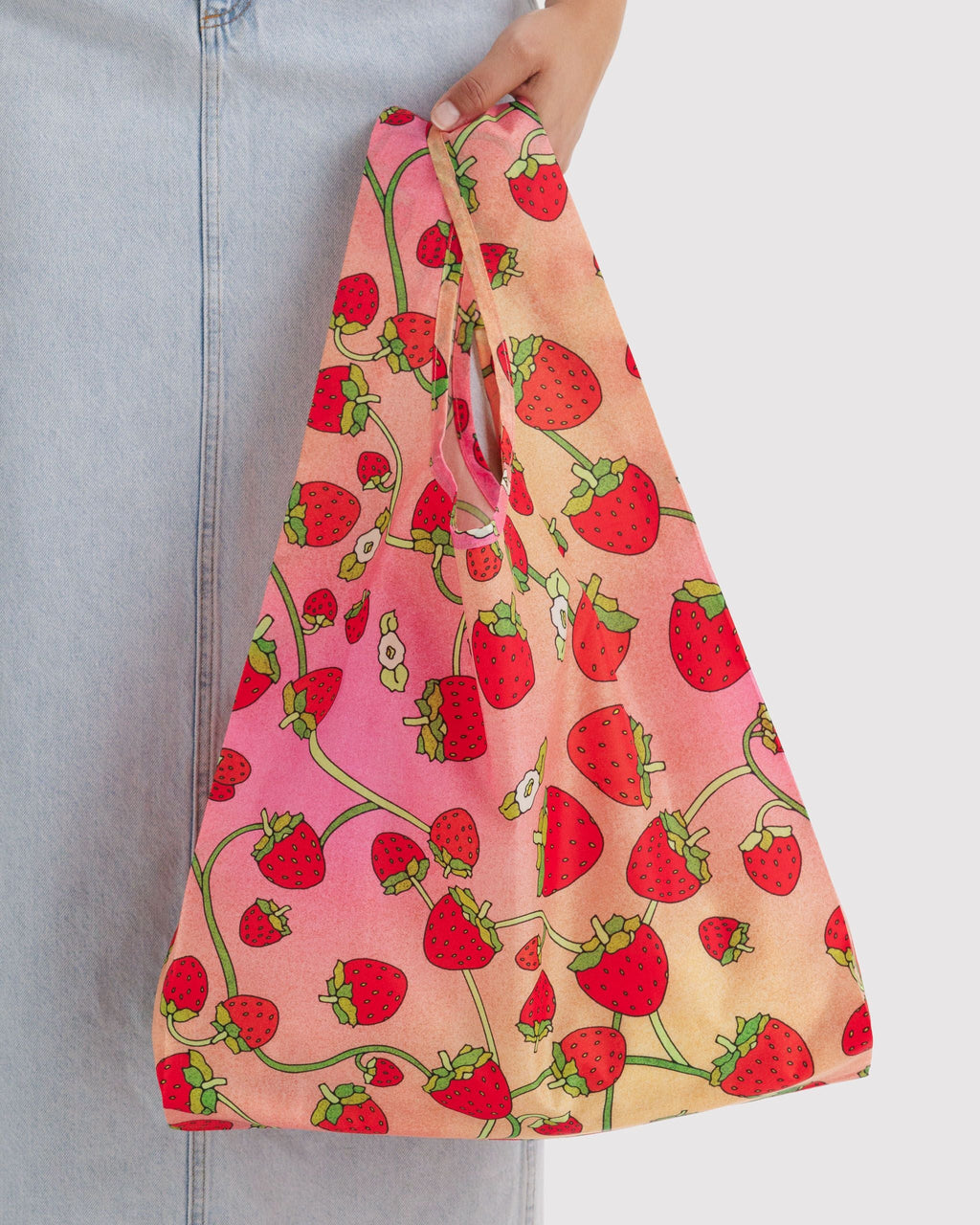 Standard Baggu in Strawberry Blossom for Colorful Daily Shopping