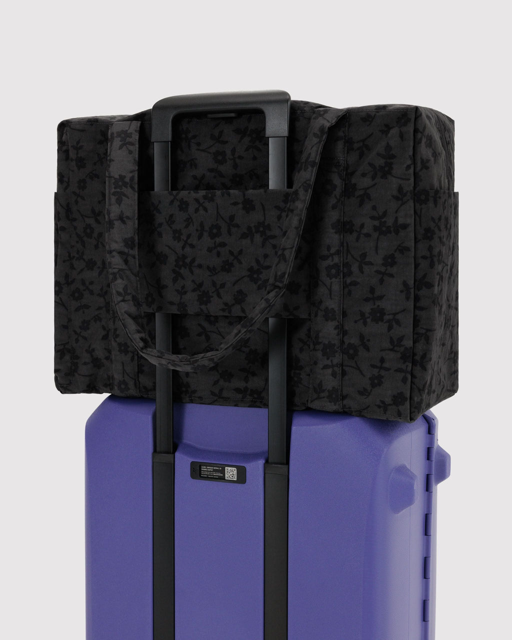 Cloud Carry-On in Charcoal Ditsy Floral for Flexible Weekend Travel