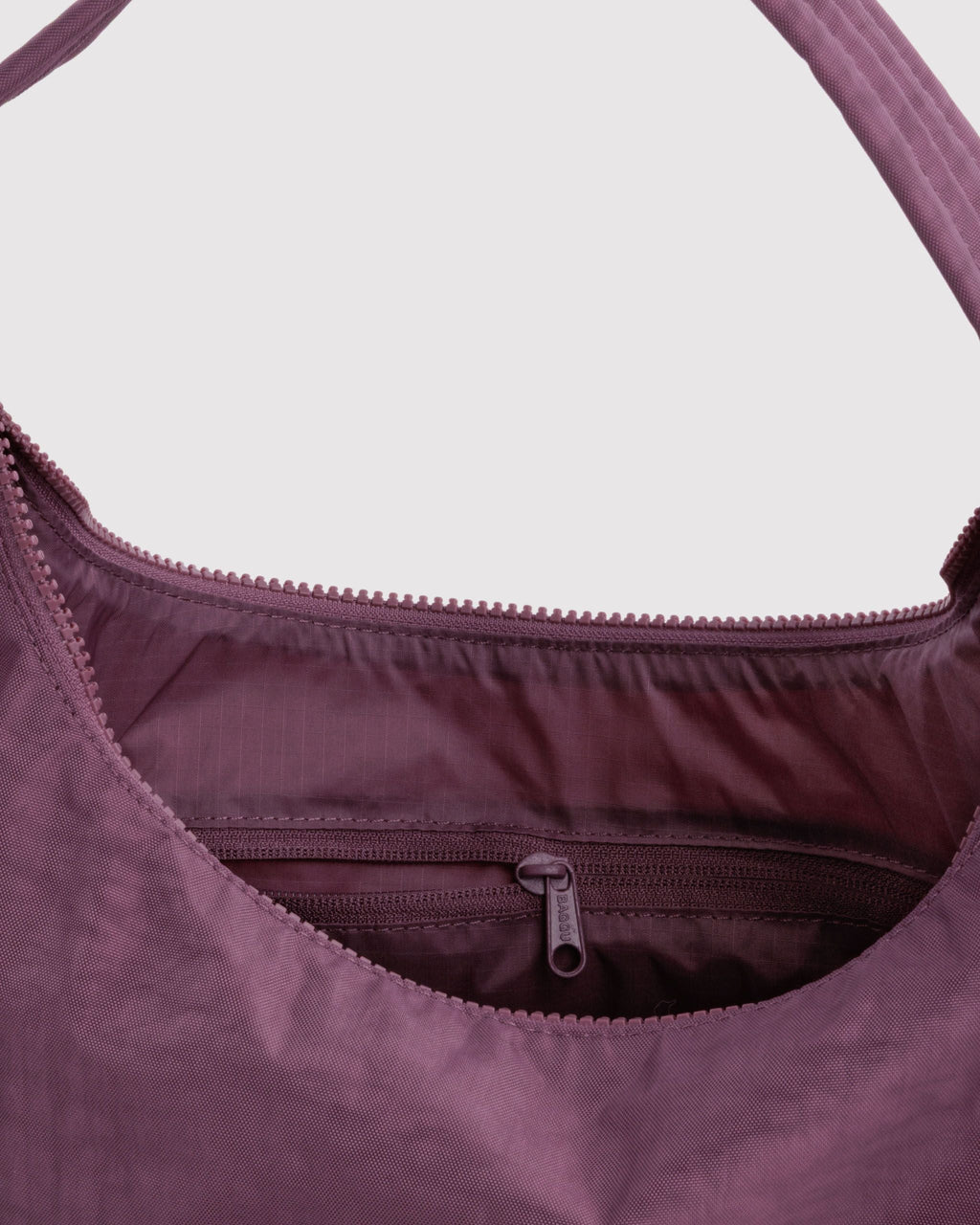 Nylon Shoulder Bag in Wild Plum for Comfortable Crossbody Style