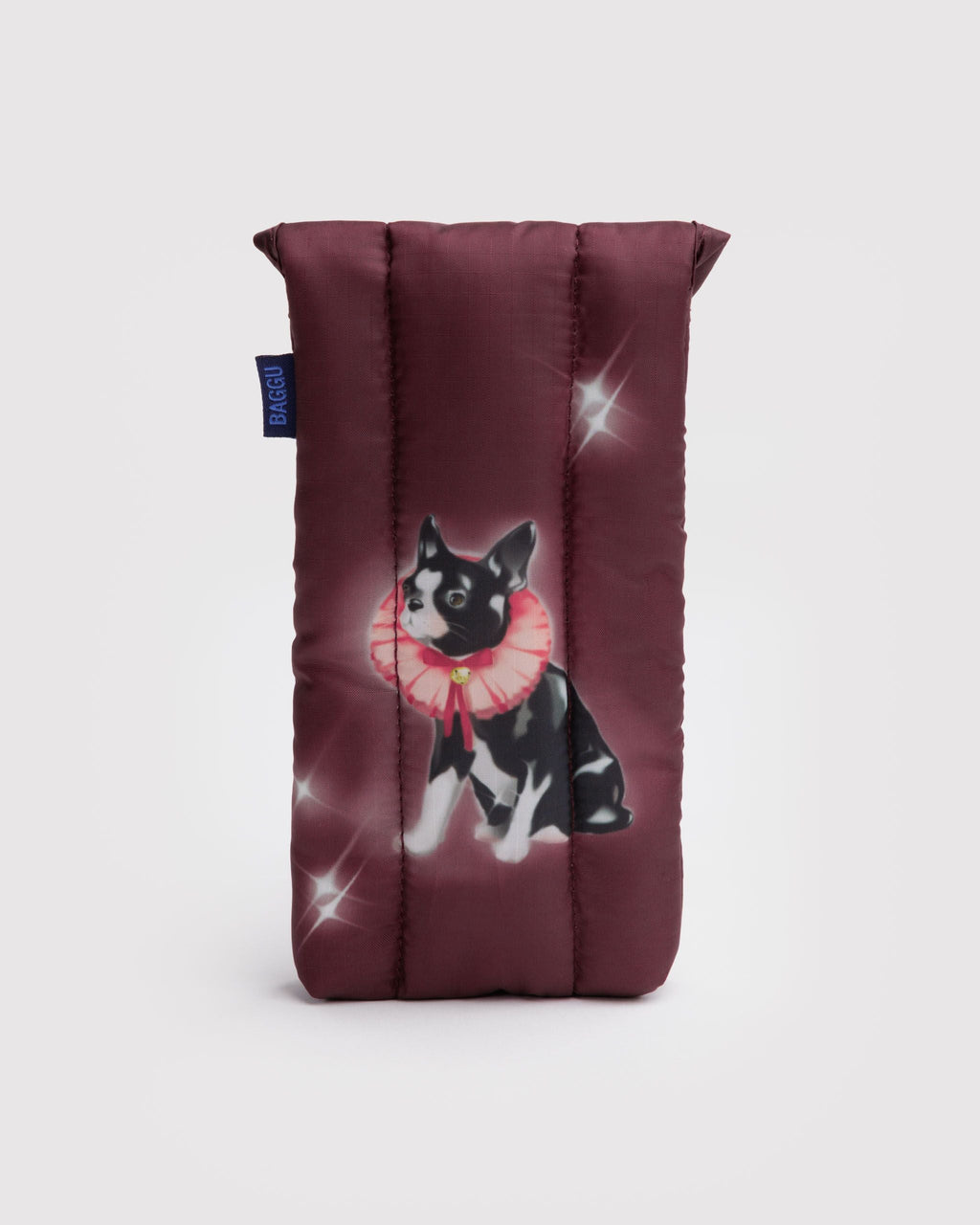 Puffy Glasses Sleeve in Fancy Dogs for Lightweight Device Storage