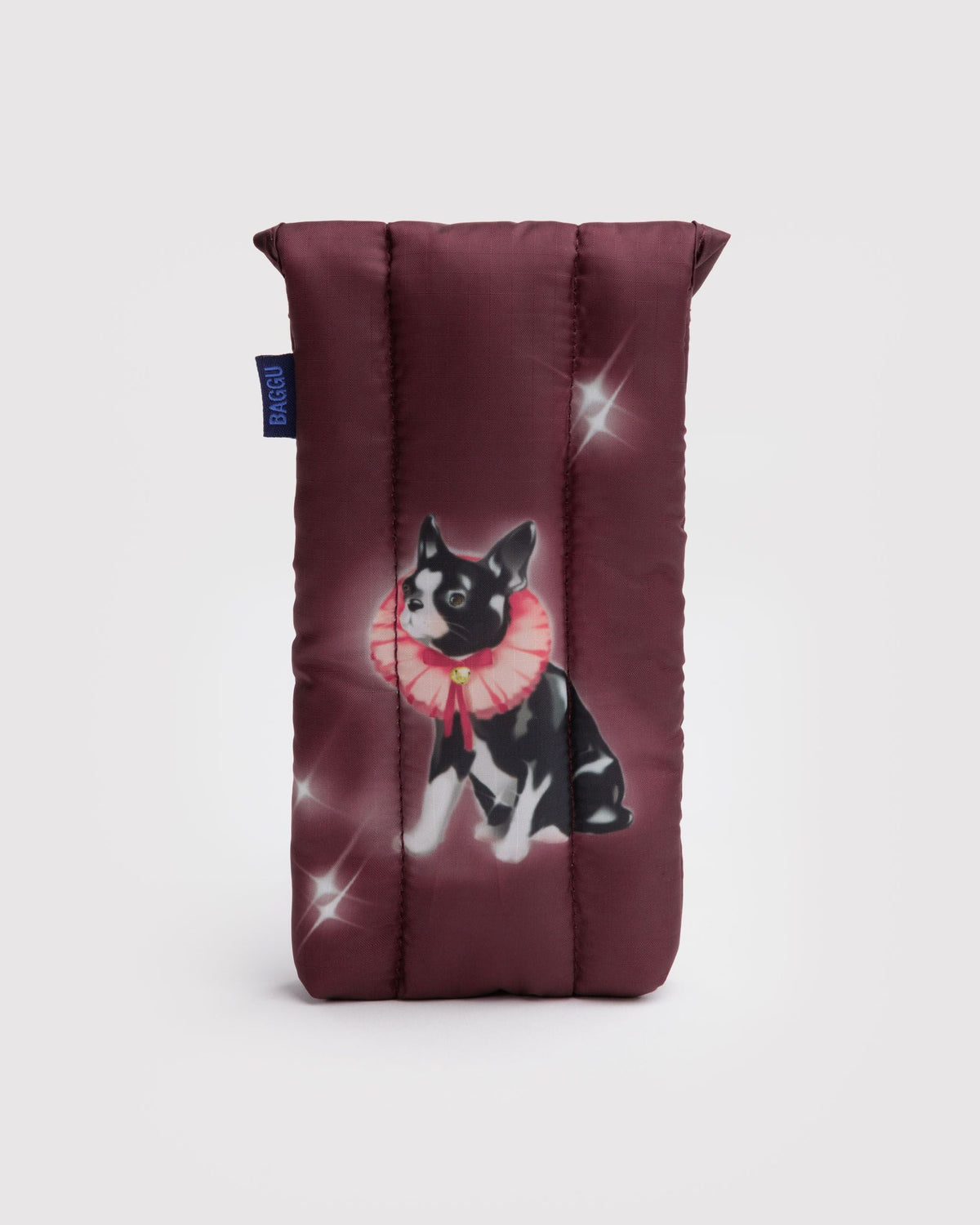Puffy Glasses Sleeve in Fancy Dogs for Lightweight Device Storage