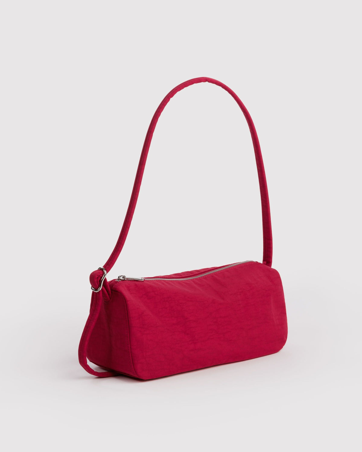 Nylon Loaf Bag in Cherry for Comfortable Crossbody Style