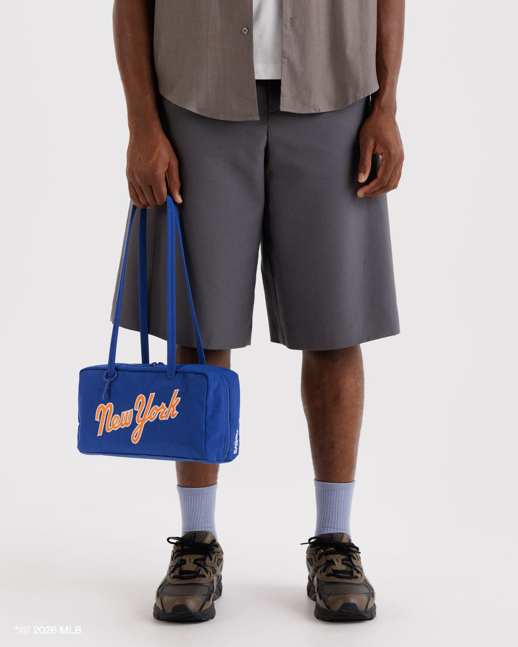 Nylon Bowler Bag in New York MetsTM for Comfortable Crossbody Style