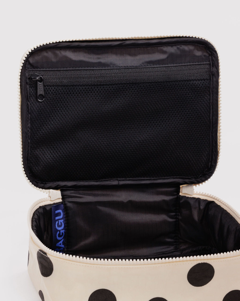 Small Cosmetic Case in Cream and Black Polka Dot - Practical Use