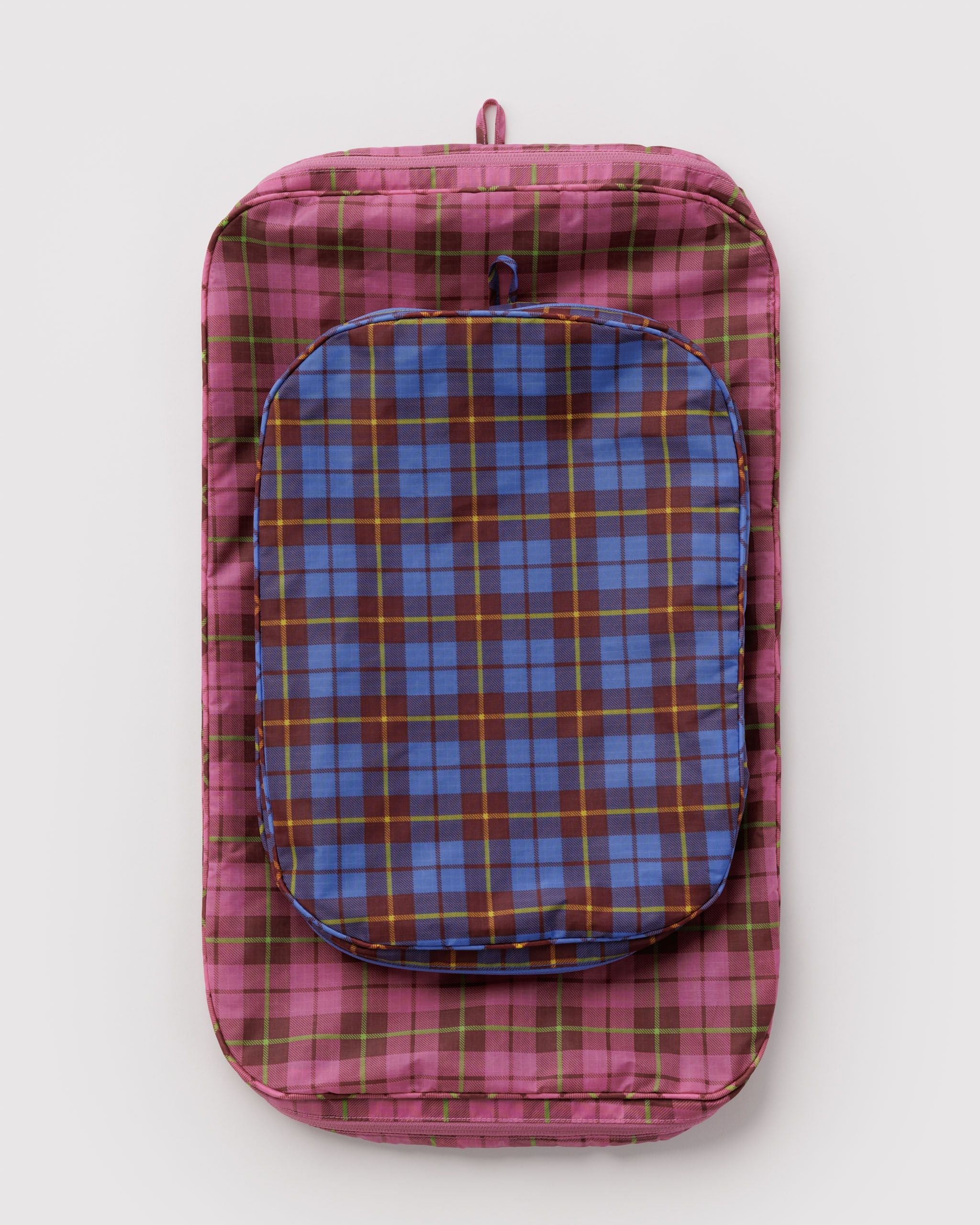 Large Packing Cube Set in Check Mix for Practical Everyday Organizer