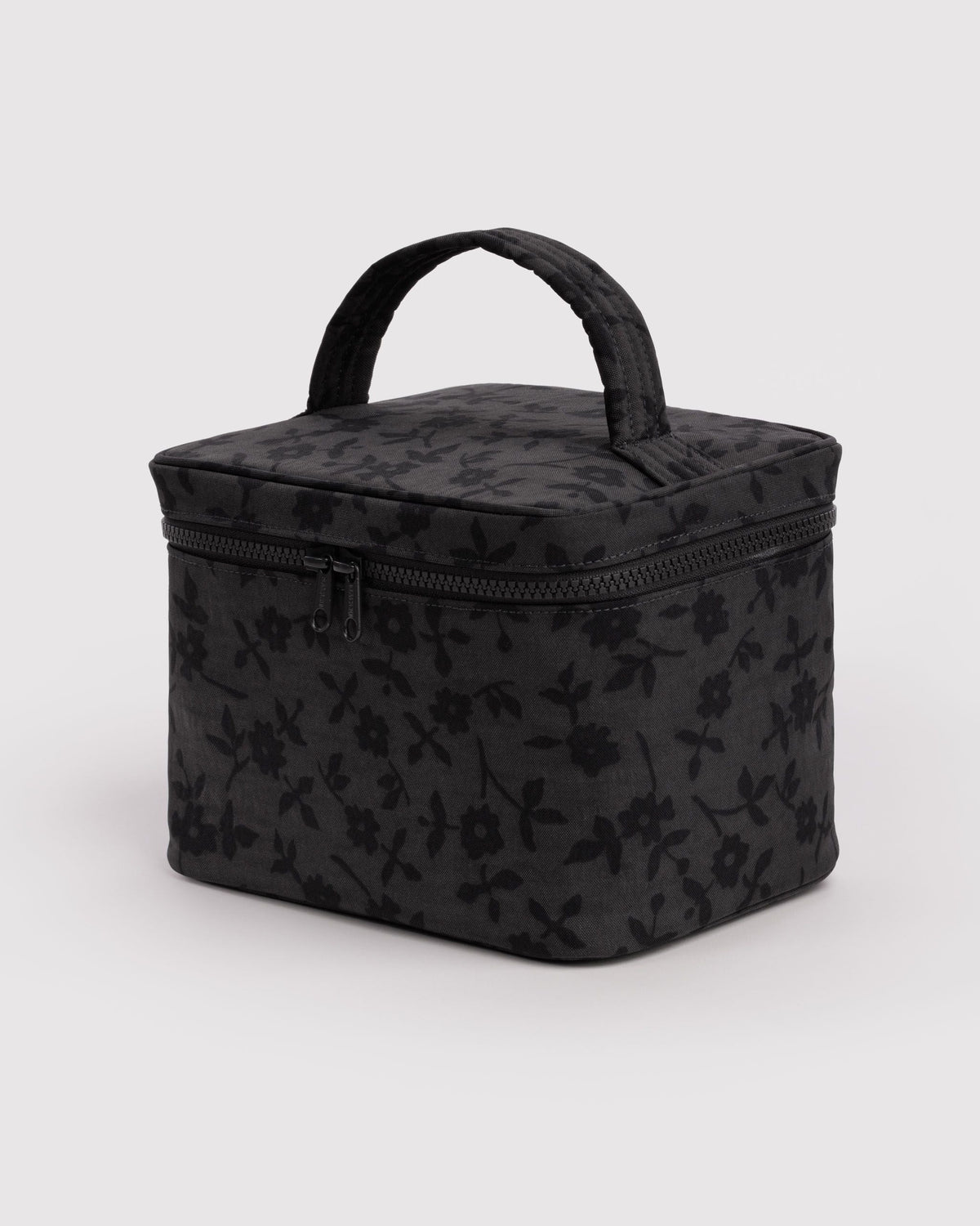 Large Cosmetic Case - Charcoal Ditsy Floral