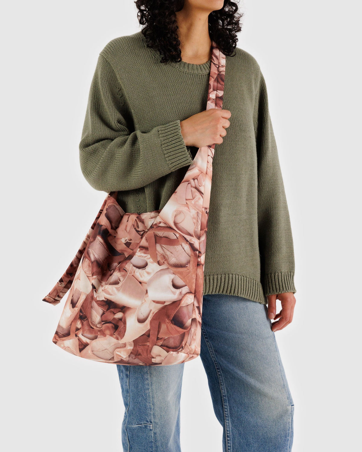 Large Nylon Sling in Pointe Shoe for Comfortable Crossbody Style