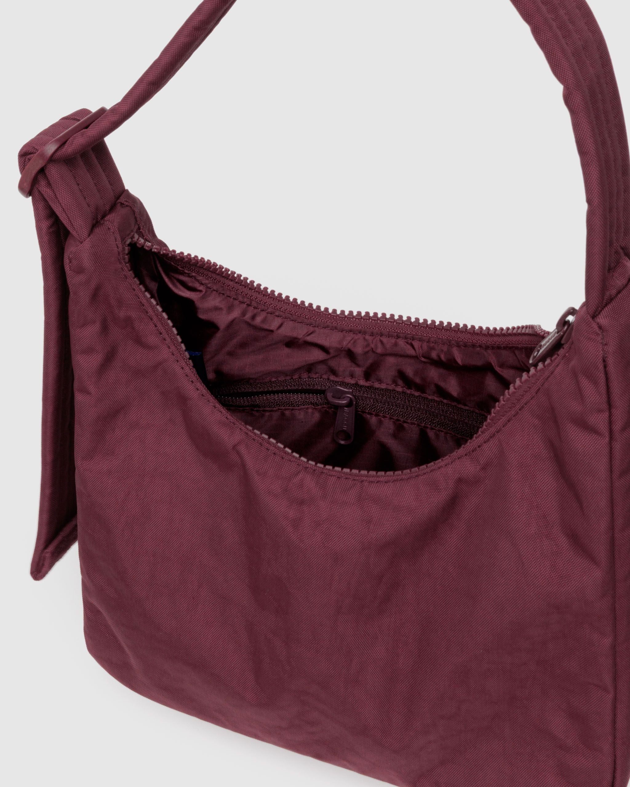 Mini Nylon Shoulder Bag - Sale in Mahogany - Practical Use