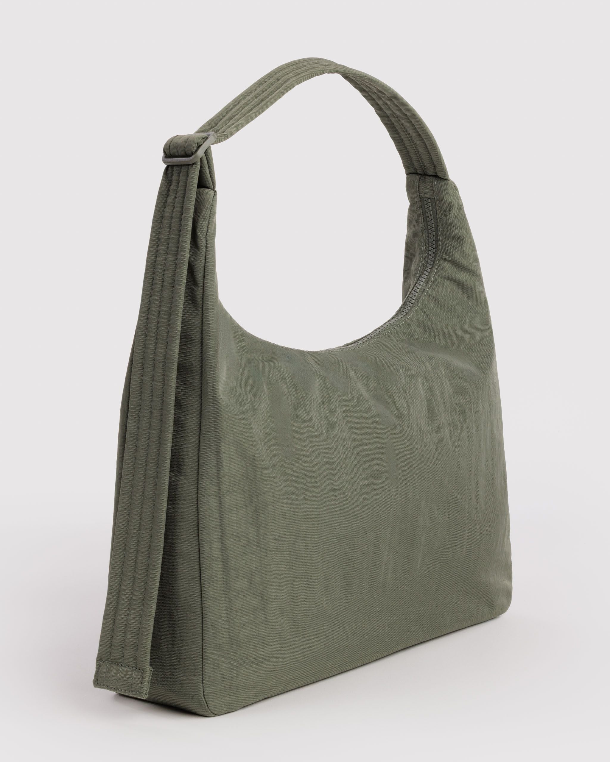 Nylon Shoulder Bag in Caper for Comfortable Crossbody Style