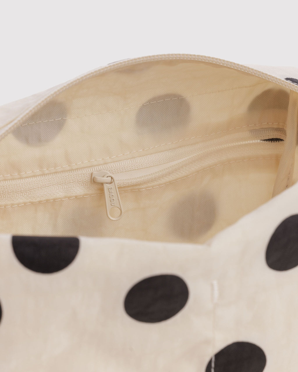 Dopp Kit in Cream and Black Polka Dot for Practical Everyday Organizer