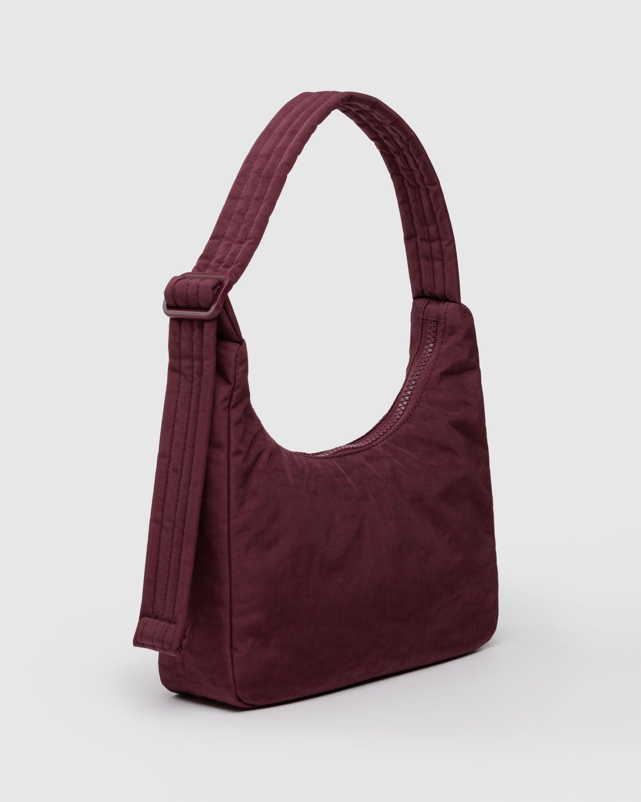 Mini Nylon Shoulder Bag - Sale in Mahogany - Practical Use