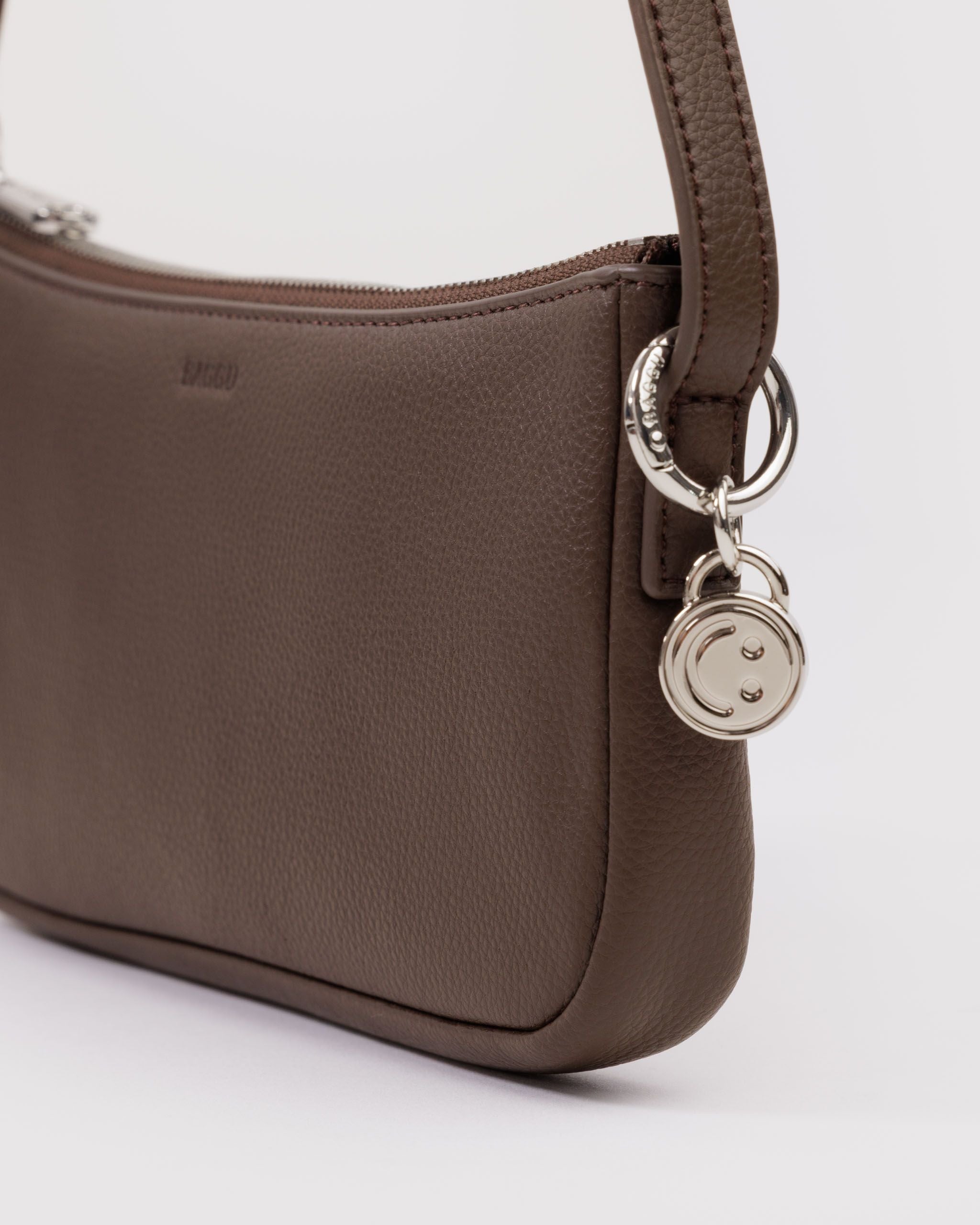 Recycled Leather Pochette in Brown for Comfortable Crossbody Style